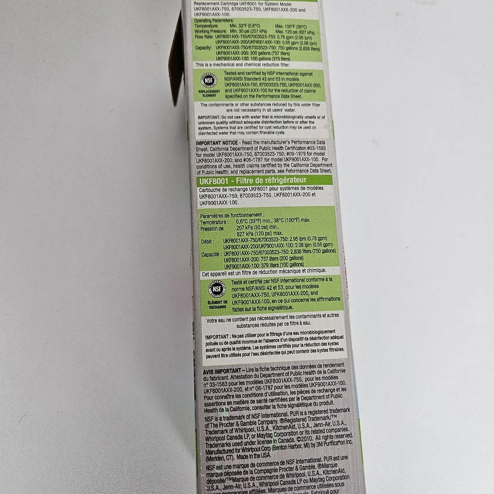 Maytag Refrigerator Ice And Water Filter UKF8001